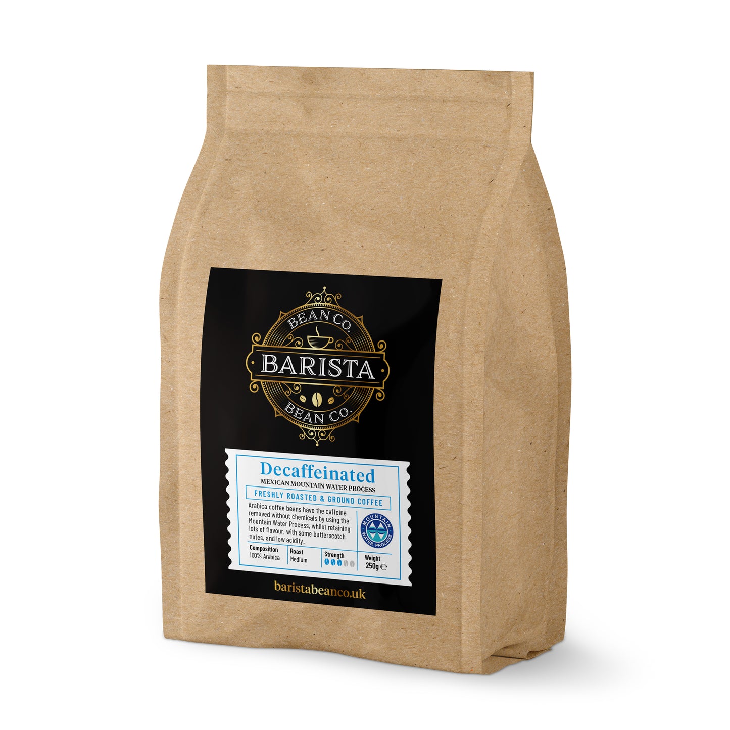 Decaffeinated Coffee (Beans or Ground) - By Barista Bean Co.