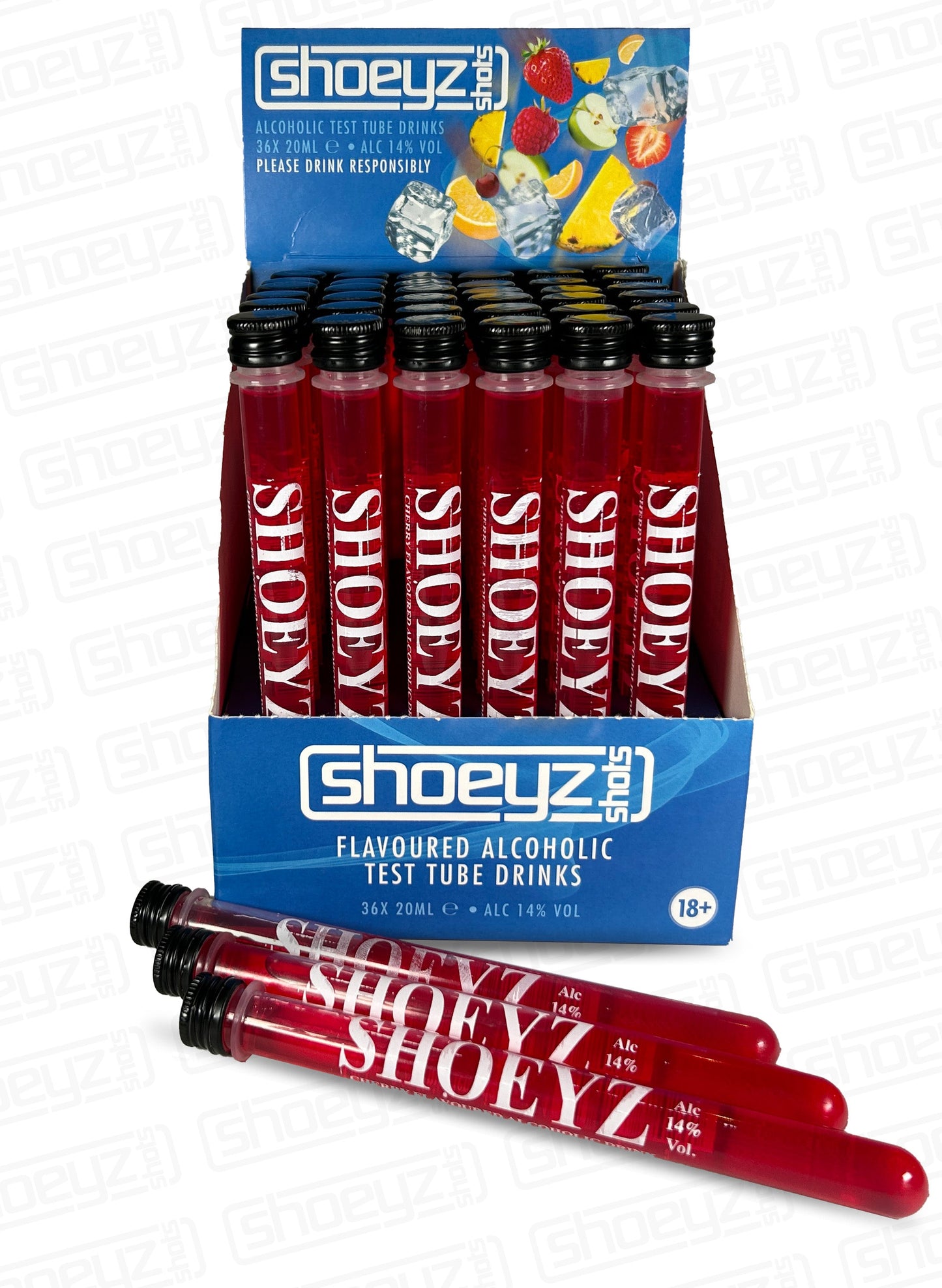 shoeyz vodka tube shots cherry