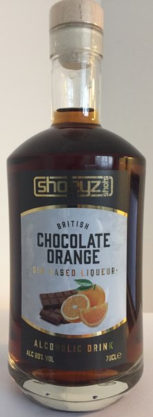 shoeyz gin bottles 6 flavours chocolate orange