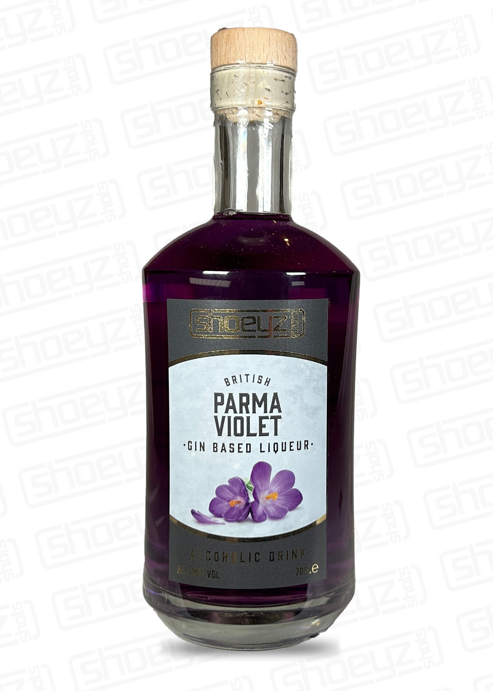 shoeyz gin parma violet bottle front